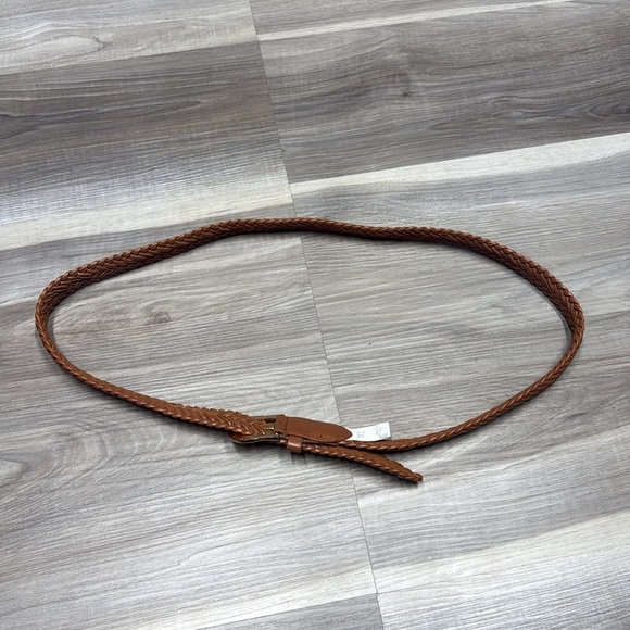 🚩 Braided Brown Leather Belt size large - Picture 4 of 4